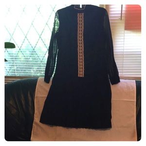 Vintage navy dress